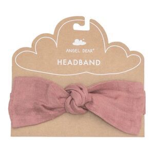 Angel Dear Headband Solid Muslin Rose Tan Size 12-24 Months NWT